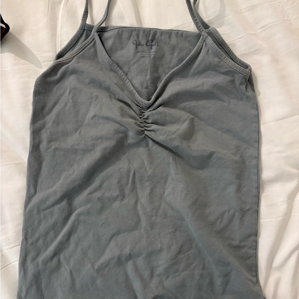 Brandy Melville Gray Ruched Camisole